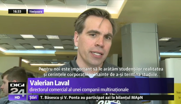 Valerian Laval - Continental and other 54 companies seek specialists at a job fair in Timisoara